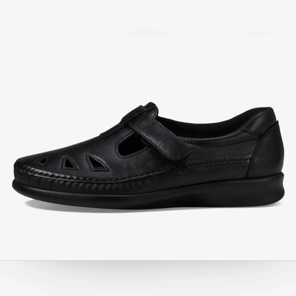 SAS Roamer Women's Size 11/12 black leather Mary Jane Loafers Tripad comfort